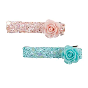 BARRETTES ROSES - GREAT PRETENDERS