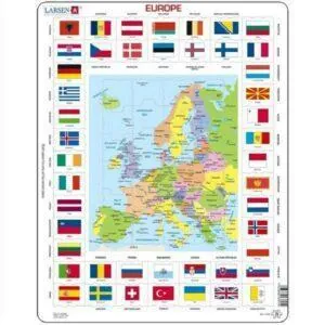 PUZZLE CARTON EUROPE 70 PIECES MERCIER