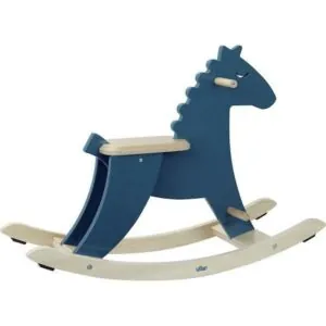 CHEVAL A BASCULE HUDADA BLEU ET ARCEAU - VILAC