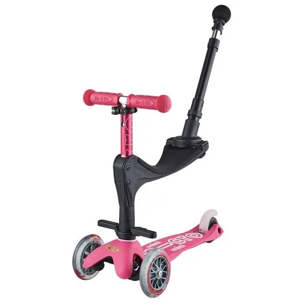 TROTTINETTE EVOLUTIVE MINI MICRO 3EN1 DELUXE ROSE PLUS - MICRO MOBILITY