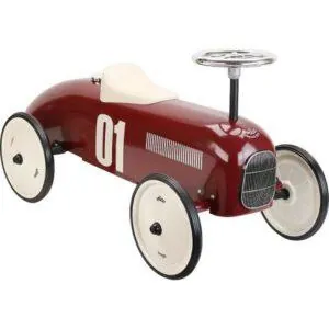 PORTEUR VOITURE METAL VINTAGE - BORDEAUX - VILAC