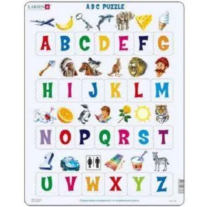 PUZZLE CARTON ALPHABET 26 PIECES MERCIER