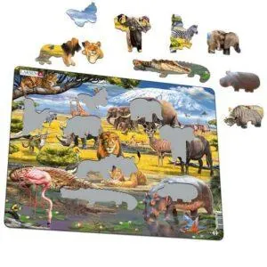 PUZZLE CARTON SAVANE 43 PIECES MERCIER