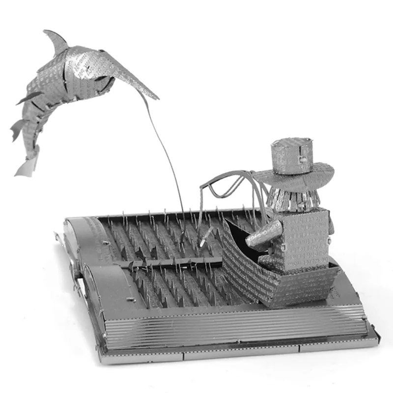 METAL EARTH - DIVERS - SCULPTURE DE LIVRE LE VIEIL HOMME ET LA MER – Image 2