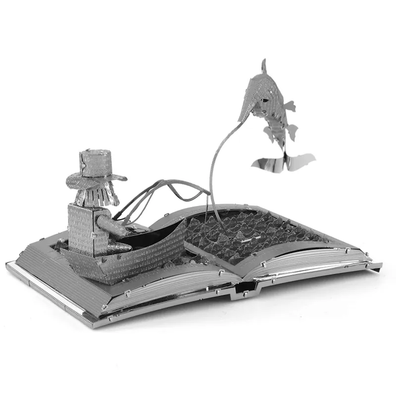 METAL EARTH - DIVERS - SCULPTURE DE LIVRE LE VIEIL HOMME ET LA MER – Image 3
