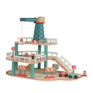 GARAGE EN BOIS AVEC GRUE - EGMONT TOYS