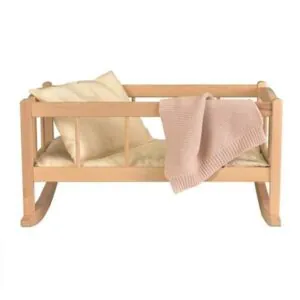 BERCEAU EN BOIS AVEC COUVERTURE TRICOT - EGMONT TOYS