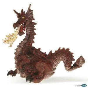 DRAGON ROUGE AVEC FLAMME - PAPO