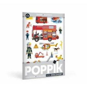 POSTER STICKERS POMPIER - POPPIK