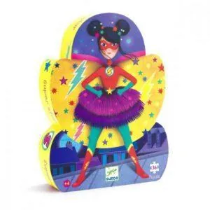 PUZZLE DJECO SILHOUETTE : SUPER STAR - 36 PIECES