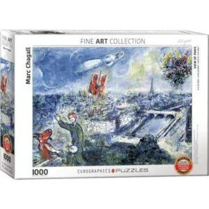 PUZZLE EUROGRAPHICS - BEAUX-ARTS - M. CHAGALL : VUE DE PARIS - 1000 PIECES