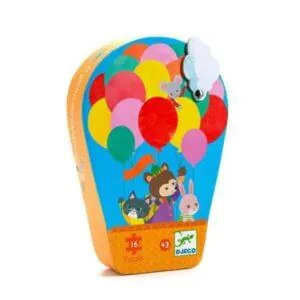 PUZZLE DJECO SILHOUETTE : LA MONTGOLFIERE - 16 PIECES