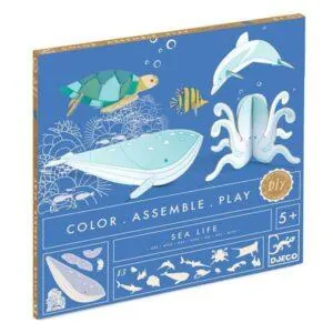COLORIE ASSEMBLE ET JOUE LA MER - DJECO