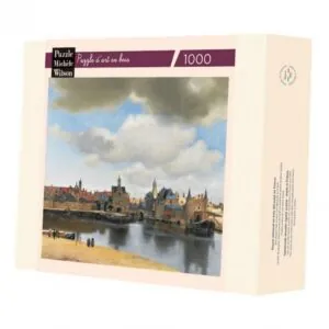 PUZZLE BOIS WILSON - J. VERMEER : VUE DE DELFT - 1000 PIECES