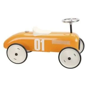 PORTEUR VOITURE METAL VINTAGE ORANGE - VILAC