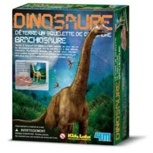 KIT DETERRE UN SQUELETTE DE DINOSAURE - BRACHIOSAURE - KIDZLABS 4M