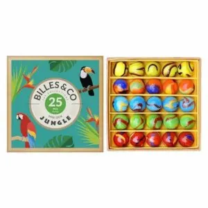 BOITE DE 25 BILLES JUNGLE - BILLES AND CO