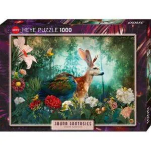 PUZZLE HEYE - FAUNA FANTASIES - A.SANCHEZ : JACKALOPE - 1000 PIECES