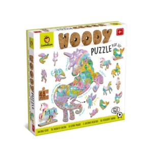 PUZZLE BOIS LUDATTICA : LICORNE - 48 PIECES