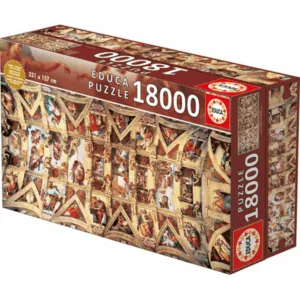 PUZZLE EDUCA - MICHEL-ANGE : PLAFOND DE LA CHAPELLE SIXTINE - 18000 PIECES