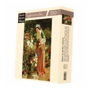 PUZZLE BOIS WILSON - J. LEWIS : DANS LE JARDIN - 350 PIECES