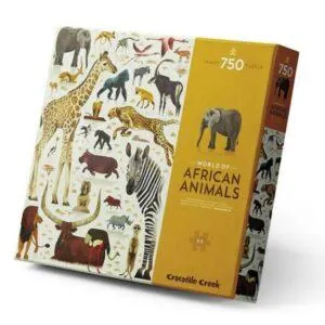 PUZZLE WORLD OF AFRICAN ANIMALS - CROCODILE CREEK - 750 PIECES