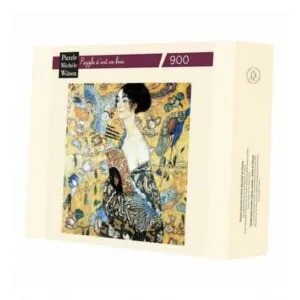 PUZZLE BOIS WILSON - G. KLIMT : LA DAME À L'EVENTAIL - 900 PIECES