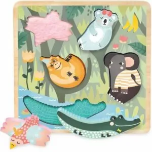 ENCASTREMENT TACTILE JUNGLE MICHELLE CARLSLUND - VILAC