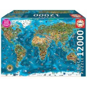 PUZZLE EDUCA : LES MERVEILLES DU MONDE - 12000 PIECES