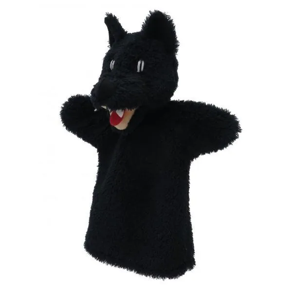MARIONNETTE DOUDOU LOUP NOIR - BASS AND BASS