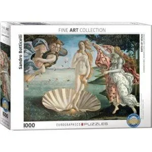 PUZZLE EUROGRAPHICS - BEAUX-ARTS - S. BOTTICELLI : LA NAISSANCE DE VENUS - 1000 PIECES