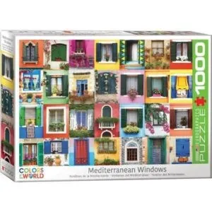 PUZZLE EUROGRAPHICS - COULEURS DU MONDE : FENETRES DE LA MEDITERRANNEE - 1000 PIECES