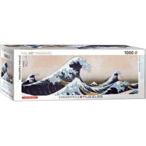 PUZZLE EUROGRAPHICS PANORAMIQUE - BEAUX-ARTS - K. HOKUSAI : LA GRANDE VAGUE - 1000 PIECES