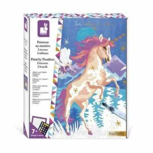 COFFRET PEINTURE AU NUMERO LICORNES - JANOD