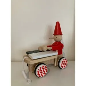 JOUET A TIRER PINOCCHIO AVEC XYLOPHONE - TROUSSELIER