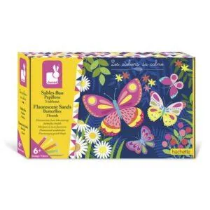 COFFRET SABLES FLUO PAPILLONS - JANOD