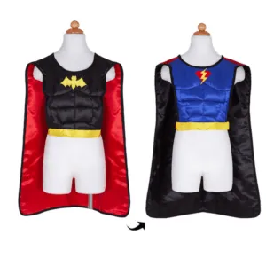 TUNIQUE SUPER HEROS REVERSIBLE 4-7 ANS - GREAT PRETENDERS