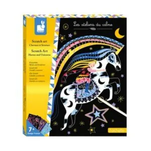 KIT SCRATCH ART CHEVAUX ET LICORNES  - JANOD