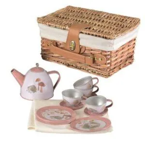 SET DE THE HERISSON ET VALISE EN OSIER - EGMONT TOYS