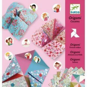 POCHETTE ORIGAMI COCOTTES A GAGES FLEURS - DJECO