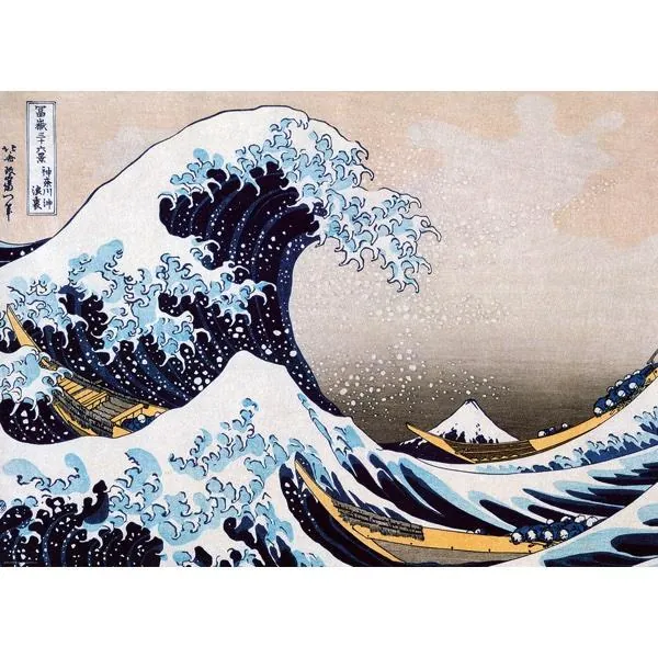 PUZZLE EUROGRAPHICS - BEAUX-ARTS - K. HOKUSAI : LA GRANDE VAGUE DE KANAGAWA - 1000 PIECES – Image 2