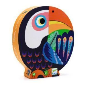 PUZZLE DJECO SILHOUETTE : COCO LE TOUCAN - 24 PIECES