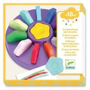 CRAYONS ERGONOMIQUES FLEURS - DJECO
