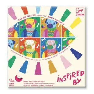 POCHETTE STICKERS - SARAH WALSH INSPIRED BY A. WARHOL - TOTALY POP - DJECO