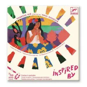POCHETTE CARTES A PEINDRE - VANESSA HIE INSPIRED BY P. GAUGUIN - POLYNESIE - DJECO