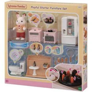SET AMEUBLEMENT + FIGURINE COTTAGE - SYLVANIAN FAMILIES