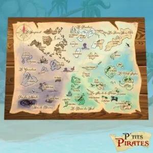 P’TITS PIRATES – Carte de la Grande Dame Bleue