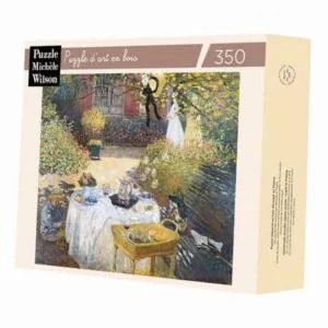 PUZZLE BOIS WILSON - C.MONET : LE DEJEUNER - 350 PIECES