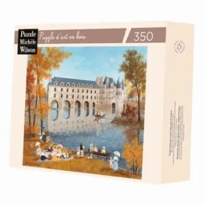 PUZZLE BOIS WILSON - F. DELACROIX : LE CHATEAU DE CHENONCEAU - 350 PIECES