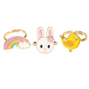 SET DE 3 BAGUES - SPRING RING BUNNY - GREAT PRETENDERS